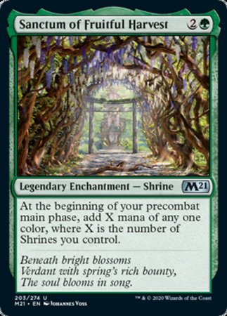 Sanctum of Fruitful Harvest [Core Set 2021] | Cards and Coasters CA