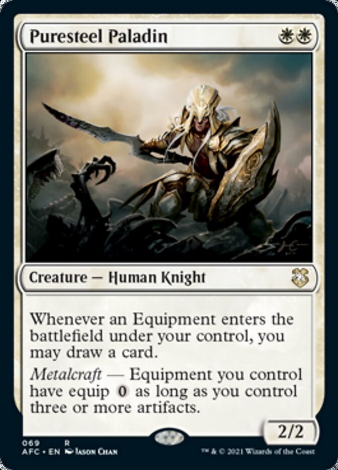 Puresteel Paladin [Dungeons & Dragons: Adventures in the Forgotten Realms Commander] | Cards and Coasters CA