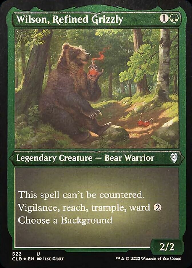 Wilson, Refined Grizzly (Foil Etched) [Commander Legends: Battle for Baldur's Gate] | Cards and Coasters CA