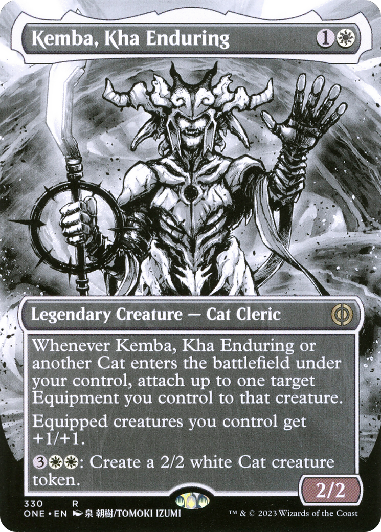 Kemba, Kha Enduring (Borderless Manga) [Phyrexia: All Will Be One] | Cards and Coasters CA