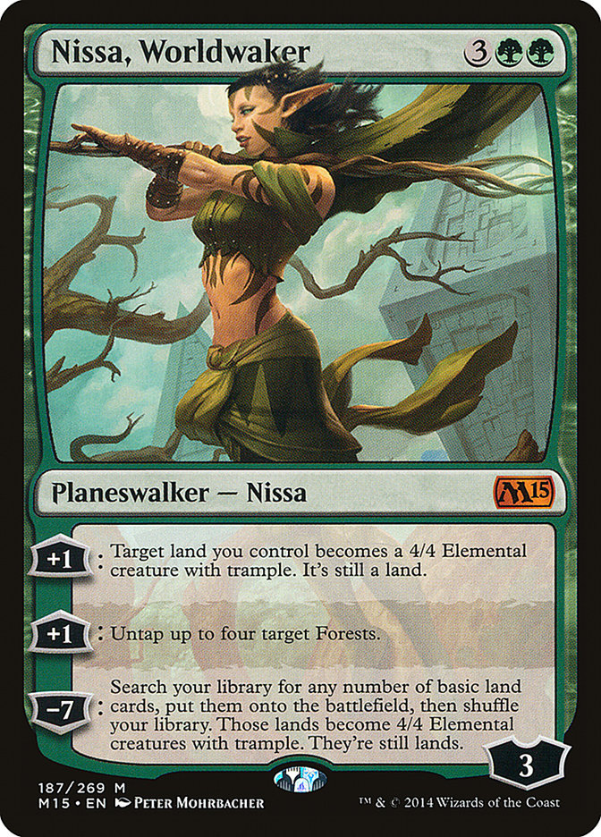 Nissa, Worldwaker [Magic 2015] | Cards and Coasters CA