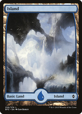 Island (256) - Full Art [Battle for Zendikar] | Cards and Coasters CA