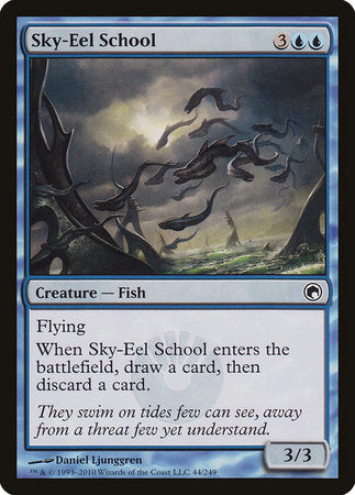 Sky-Eel School [Scars of Mirrodin] | Cards and Coasters CA