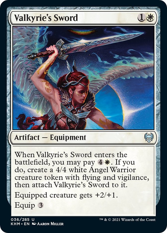 Valkyrie's Sword [Kaldheim] | Cards and Coasters CA