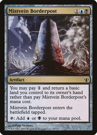 Mistvein Borderpost [Archenemy] | Cards and Coasters CA