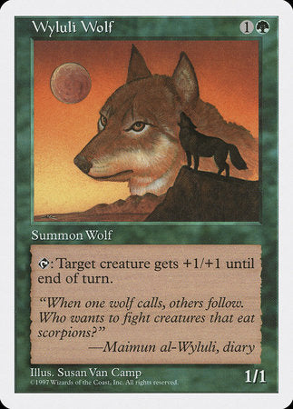 Wyluli Wolf [Fifth Edition] | Cards and Coasters CA