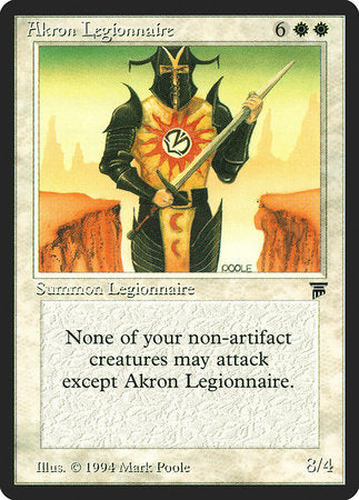 Akron Legionnaire [Legends] | Cards and Coasters CA