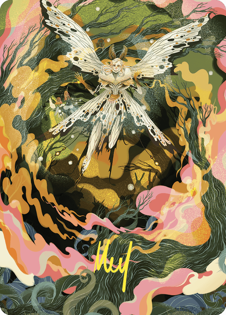 Greater Auramancy Art Card (Gold-Stamped Signature) [Wilds of Eldraine Art Series] | Cards and Coasters CA