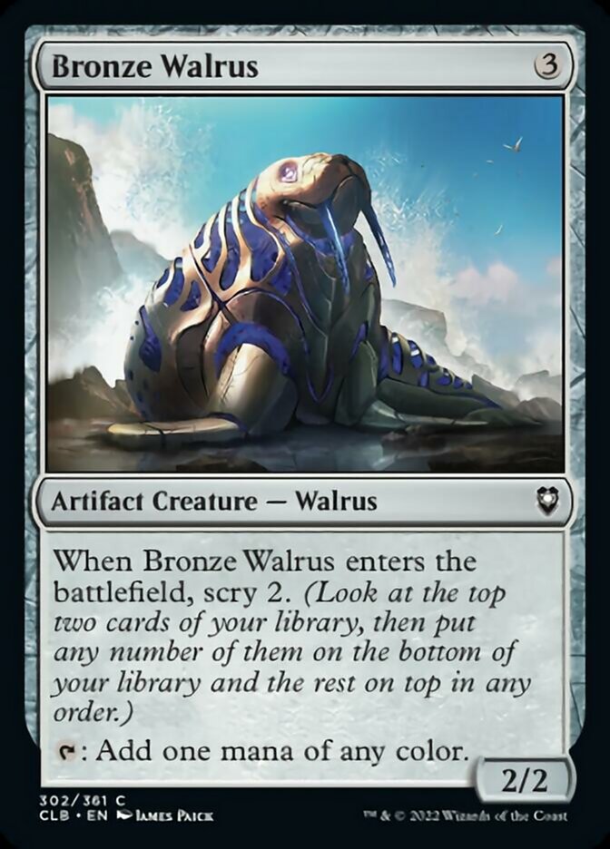 Bronze Walrus [Commander Legends: Battle for Baldur's Gate] | Cards and Coasters CA