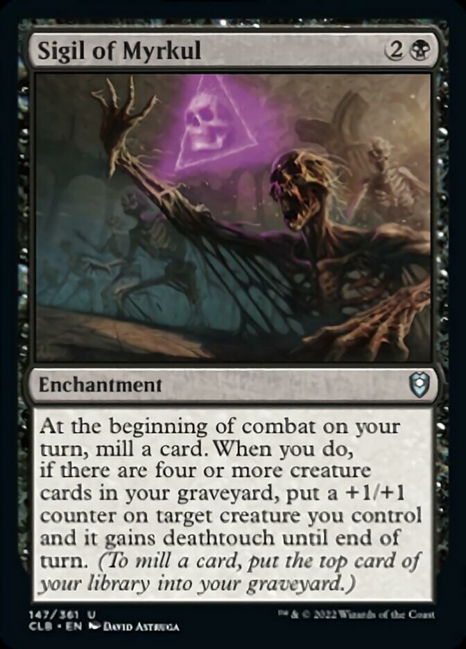 Sigil of Myrkul [Commander Legends: Battle for Baldur's Gate] | Cards and Coasters CA