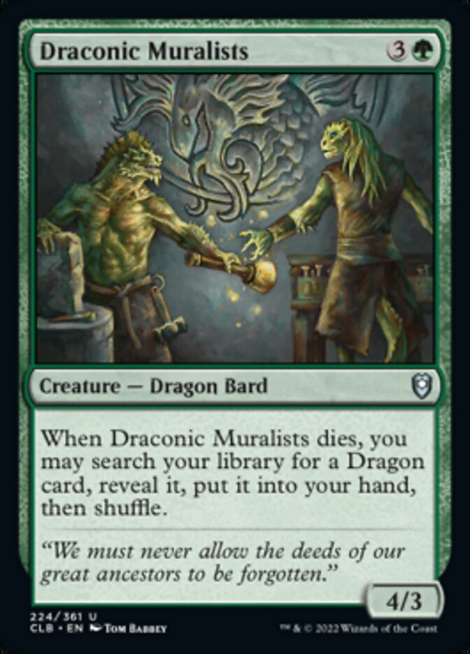 Draconic Muralists [Commander Legends: Battle for Baldur's Gate] | Cards and Coasters CA