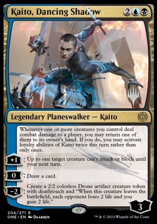 Kaito, Dancing Shadow (Promo Pack) [Phyrexia: All Will Be One Promos] | Cards and Coasters CA