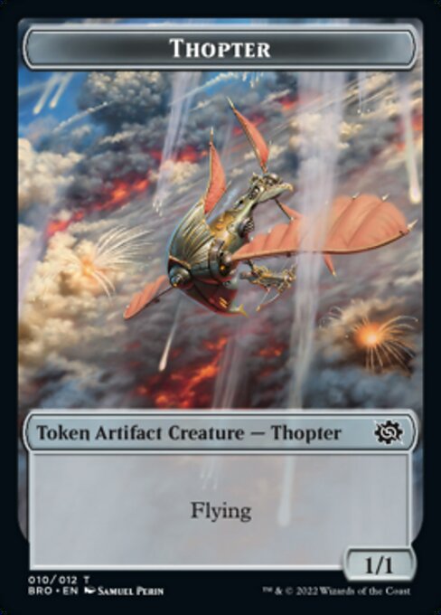 Powerstone // Thopter Double-Sided Token [The Brothers' War Tokens] | Cards and Coasters CA