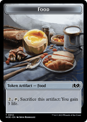 Faerie // Food (0012) Double-Sided Token [Wilds of Eldraine Tokens] | Cards and Coasters CA