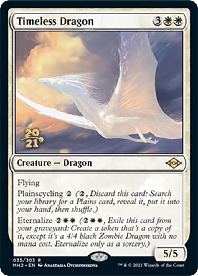 Timeless Dragon [Modern Horizons 2 Prerelease Promos] | Cards and Coasters CA