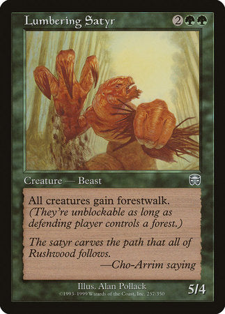 Lumbering Satyr [Mercadian Masques] | Cards and Coasters CA