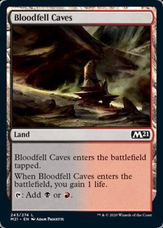 Bloodfell Caves [Core Set 2021] | Cards and Coasters CA