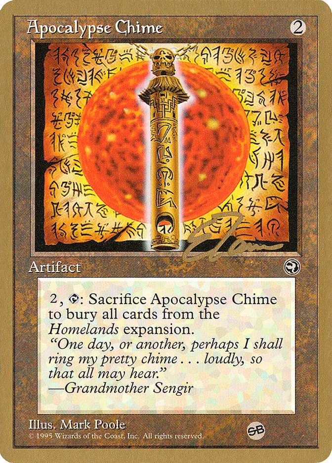 Apocalypse Chime (Eric Tam) (SB) [Pro Tour Collector Set] | Cards and Coasters CA