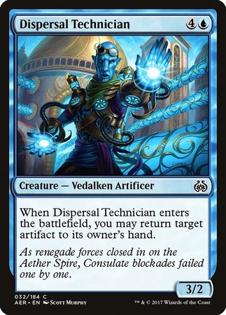 Dispersal Technician [Aether Revolt] | Cards and Coasters CA