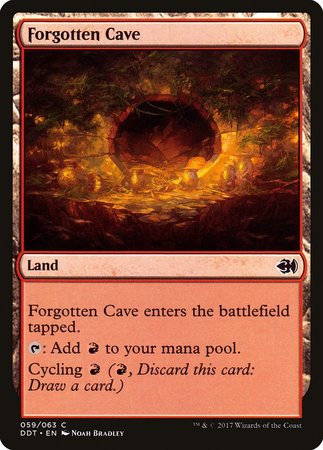 Forgotten Cave [Duel Decks: Merfolk vs. Goblins] | Cards and Coasters CA