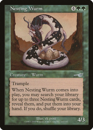 Nesting Wurm [Nemesis] | Cards and Coasters CA