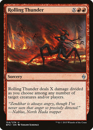 Rolling Thunder [Battle for Zendikar] | Cards and Coasters CA