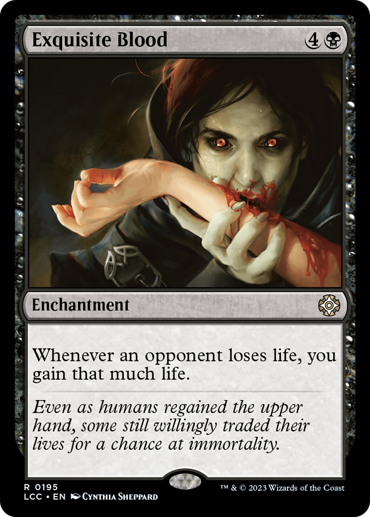 Exquisite Blood [The Lost Caverns of Ixalan Commander] | Cards and Coasters CA