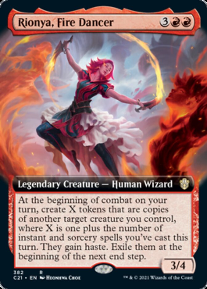 Rionya, Fire Dancer (Extended) [Commander 2021] | Cards and Coasters CA