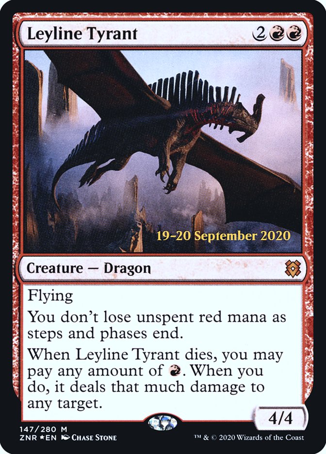 Leyline Tyrant  [Zendikar Rising Prerelease Promos] | Cards and Coasters CA