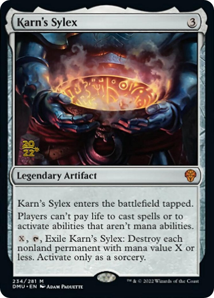 Karn's Sylex [Dominaria United Prerelease Promos] | Cards and Coasters CA