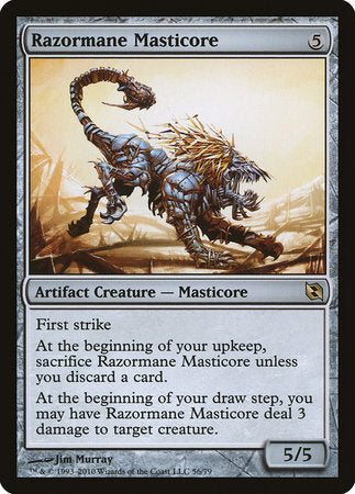 Razormane Masticore [Duel Decks: Elspeth vs. Tezzeret] | Cards and Coasters CA