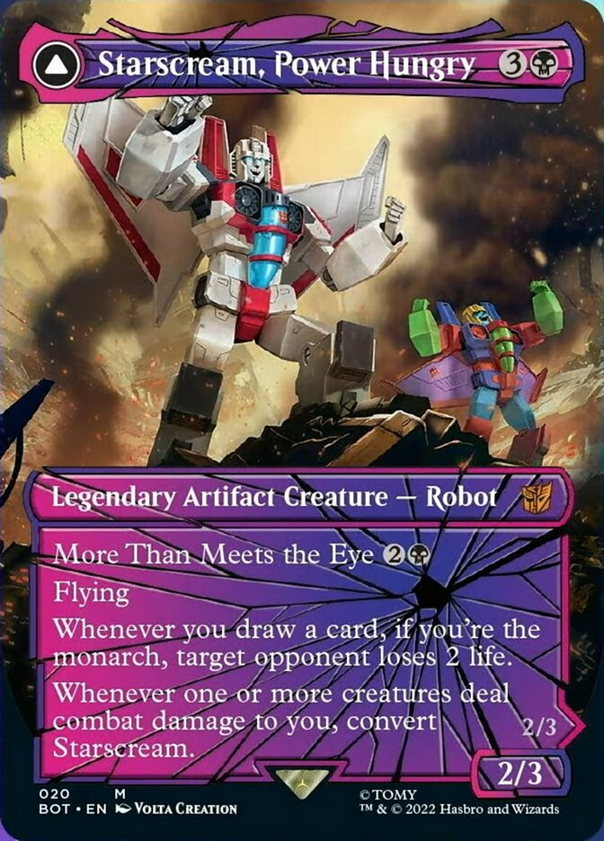 Starscream, Power Hungry // Starscream, Seeker Leader (Shattered Glass) [Universes Beyond: Transformers] | Cards and Coasters CA