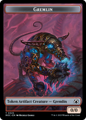 Treasure // Gremlin Double-Sided Token [March of the Machine Commander Tokens] | Cards and Coasters CA
