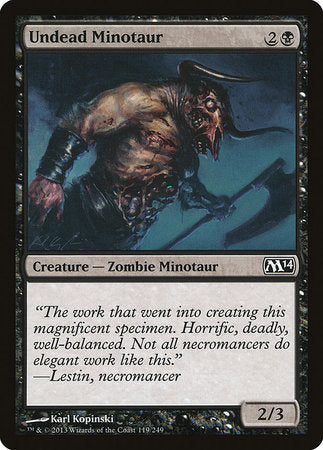 Undead Minotaur [Magic 2014] | Cards and Coasters CA