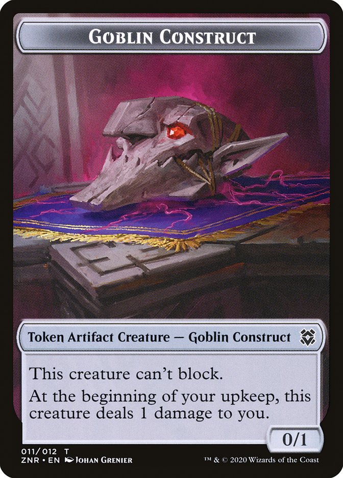 Goblin Construct Token [Zendikar Rising] | Cards and Coasters CA
