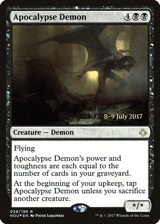 Apocalypse Demon [Hour of Devastation Promos] | Cards and Coasters CA