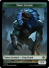 Frog Lizard // Merfolk (0003) Double-Sided Token [The Lost Caverns of Ixalan Commander Tokens] | Cards and Coasters CA