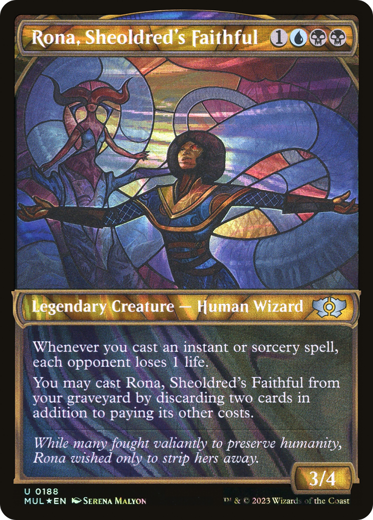 Rona, Sheoldred's Faithful (Halo Foil) [Multiverse Legends] | Cards and Coasters CA