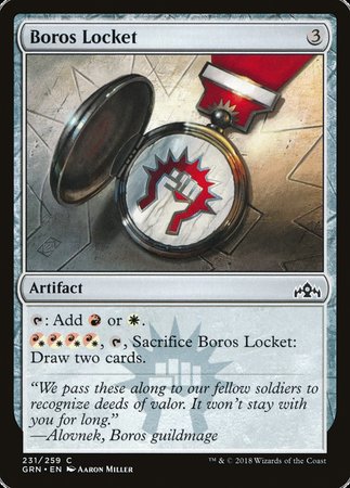 Boros Locket [Guilds of Ravnica] | Cards and Coasters CA