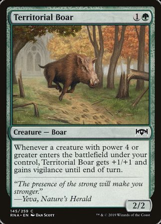 Territorial Boar [Ravnica Allegiance] | Cards and Coasters CA