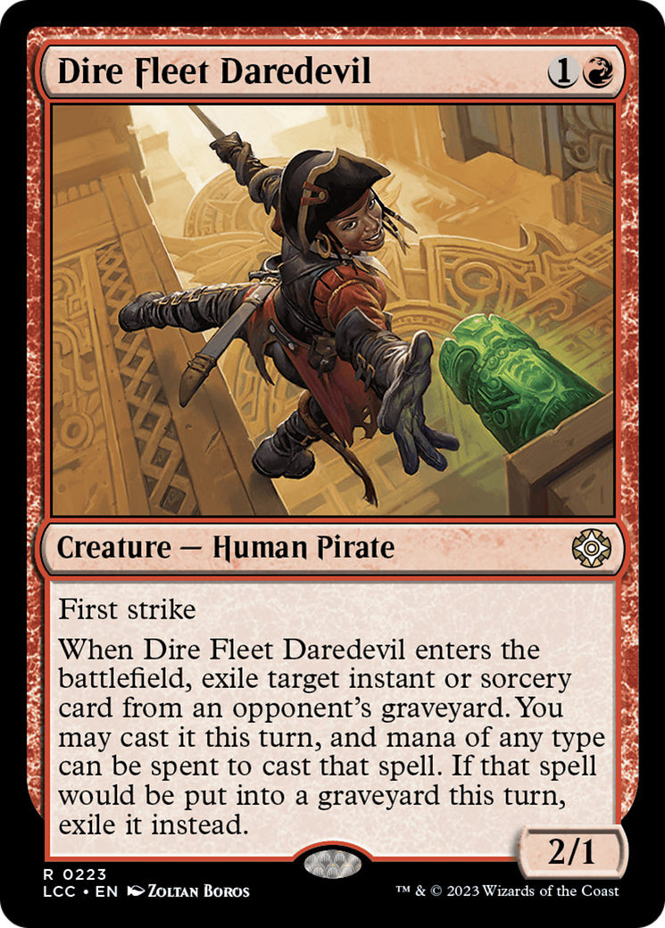Dire Fleet Daredevil [The Lost Caverns of Ixalan Commander] | Cards and Coasters CA
