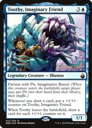 Toothy, Imaginary Friend [Battlebond Promos] | Cards and Coasters CA