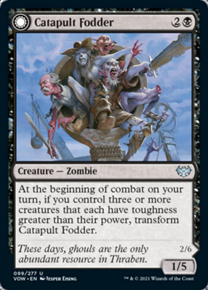 Catapult Fodder // Catapult Captain [Innistrad: Crimson Vow] | Cards and Coasters CA