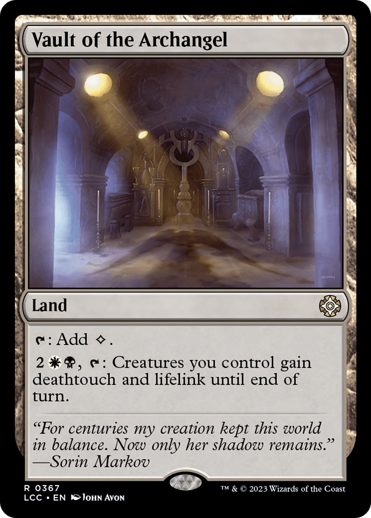 Vault of the Archangel [The Lost Caverns of Ixalan Commander] | Cards and Coasters CA