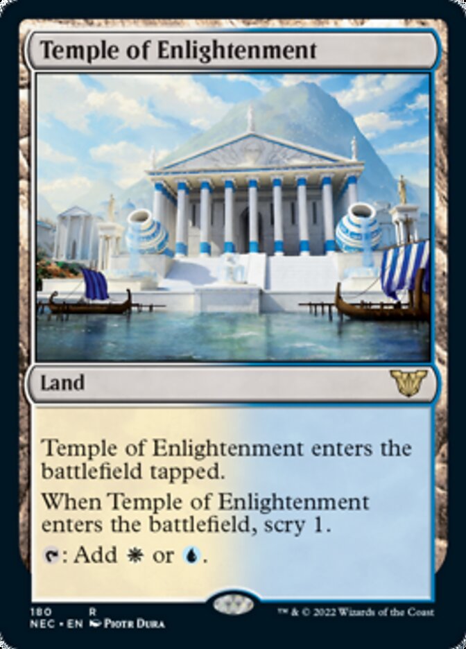 Temple of Enlightenment [Kamigawa: Neon Dynasty Commander] | Cards and Coasters CA