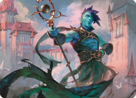 Haughty Djinn Art Card [Dominaria United Art Series] | Cards and Coasters CA