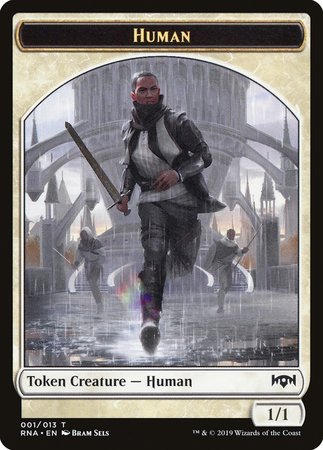 Human Token [Ravnica Allegiance Tokens] | Cards and Coasters CA