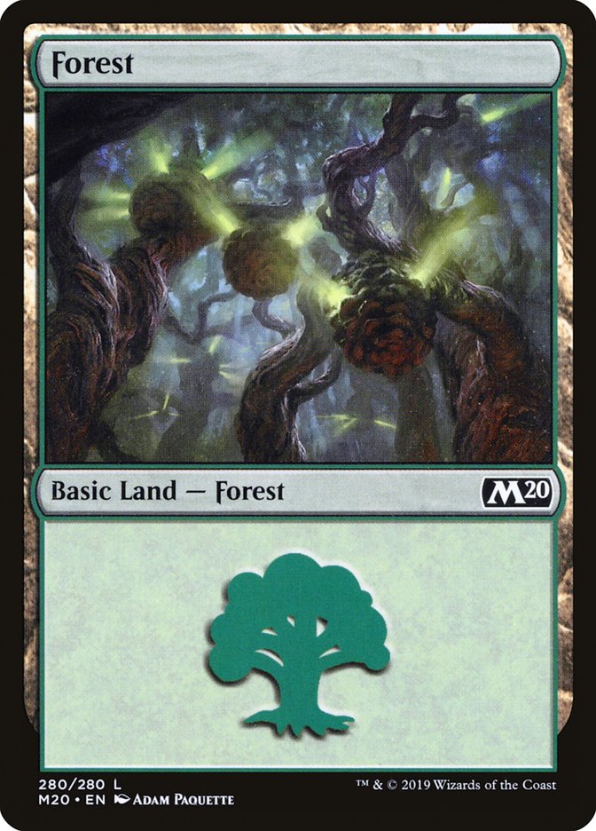 Forest (#280) [Core Set 2020] | Cards and Coasters CA