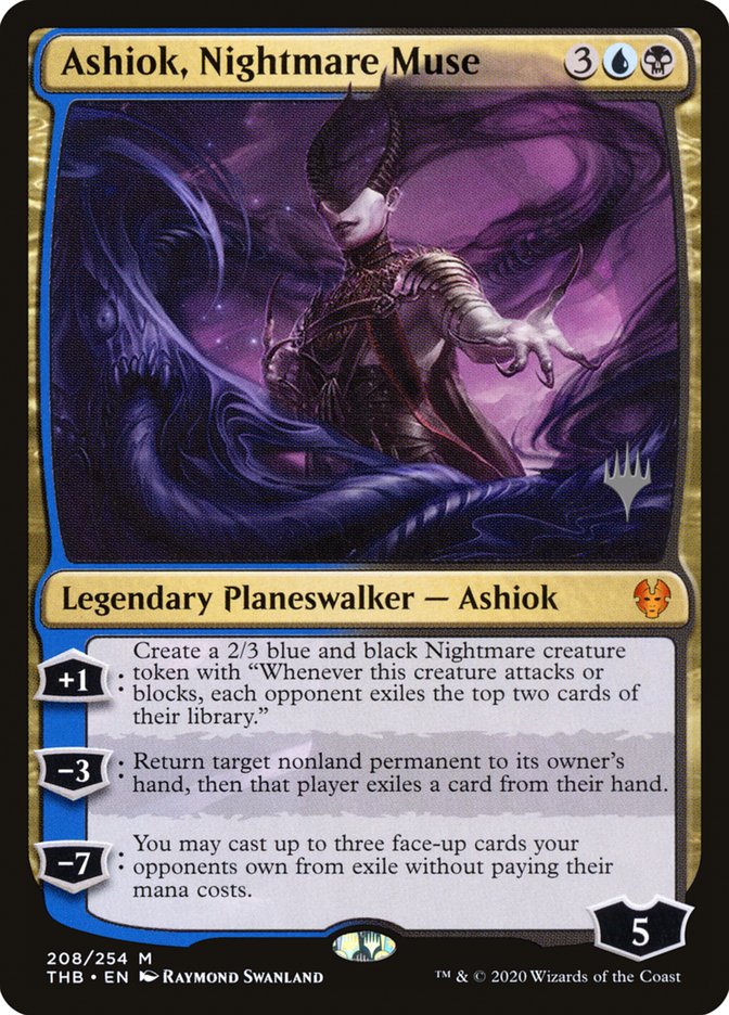 Ashiok, Nightmare Muse (Promo Pack) [Theros Beyond Death Promos] | Cards and Coasters CA