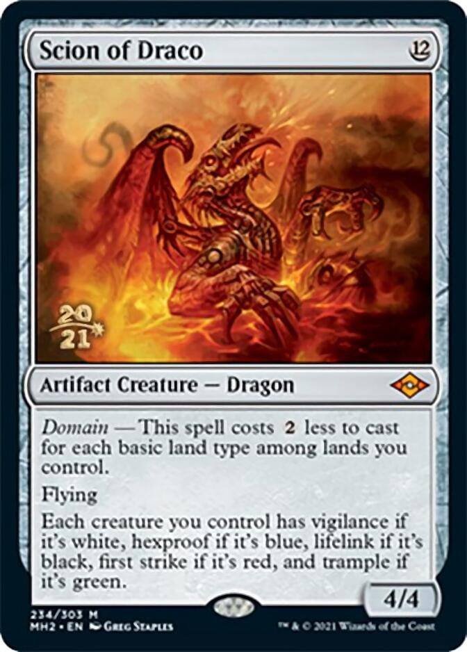 Scion of Draco [Modern Horizons 2 Prerelease Promos] | Cards and Coasters CA